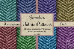 Seamless Fabric Patterns Herringbone