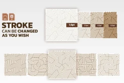 10 Seamless Geometric Line Patterns