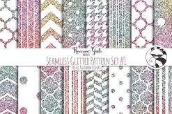 Seamless Glitter Pattern Set #1 pr