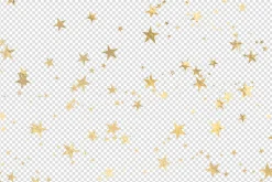 Seamless Gold Star Overlays