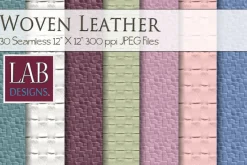 30 Seamless Leather Weave Textures