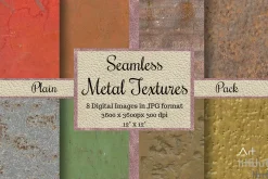 Seamless Metal Textures Plain Pack