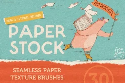 Seamless Paper Texture Brushes