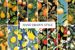 60+ Seamless patterns fruits