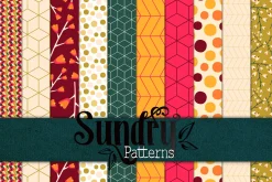 10 seamless patterns vector
