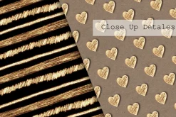 8 seamless patterns with gold