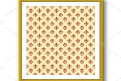 Seamless Pattern With Royal Lilies