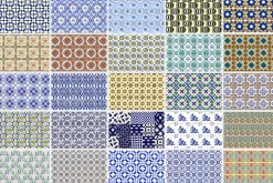 200 Seamless Portugal Tile Backdrops