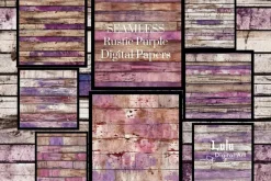 Seamless Rustic Purple Wood-10