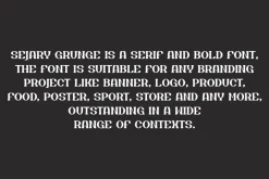 Sejary Grunge - Font Duo College