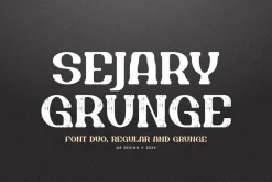 Sejary Grunge - Font Duo College