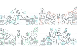 Self Development Line Illustrations