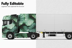 Semi Truck Mockup 3