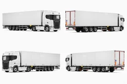 Semi Truck Mockup 3