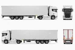 Semi Truck Mockup 3