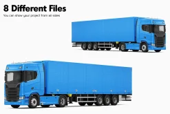 Semi Truck Mockup 3