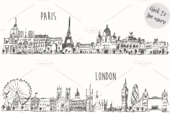 Set of 6 cities skylines