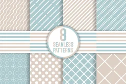 Set of classical seamless patterns