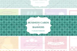 Set of business cards