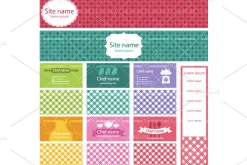 Set of business cards