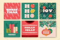 Set of 20 Christmas background