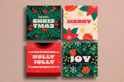 Set of 20 Christmas background