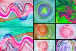 Set of 69 hand painted textures