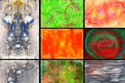 Set of 69 hand painted textures