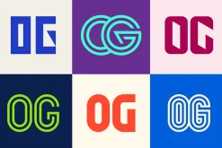 Set of letter OG logos