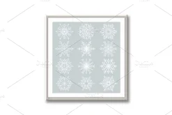 Set of snowflakes