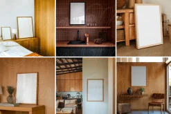 SET 6PSD Frame Mockups for Poster