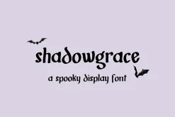 Shadowgrace - Spooky Display Font