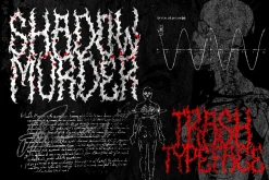 SHADOW MURDER – Trash Metal Font