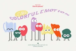 Shape Set - Cute Emotion 80 pieces