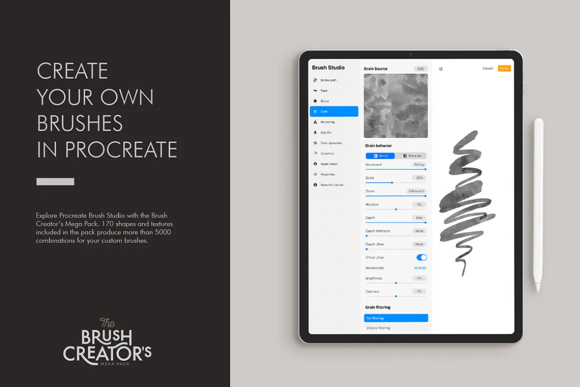 Shapes & Grains for Brush Creators