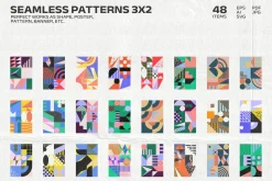 318 Shapes Patterns Posters Part 1