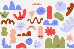 Shapes Set - Cute Emotion 27 Pieces