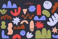 Shapes Set - Cute Emotion 27 Pieces