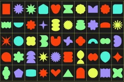 Shapes Set 50 Pieces - Cute Emotion