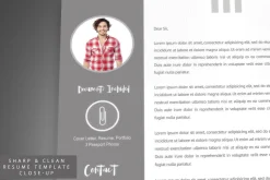 Sharp & Clean Resume for Photoshop