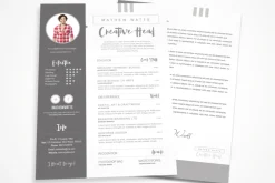 Sharp & Clean Resume for Photoshop