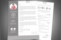 Sharp & Clean Resume for Photoshop