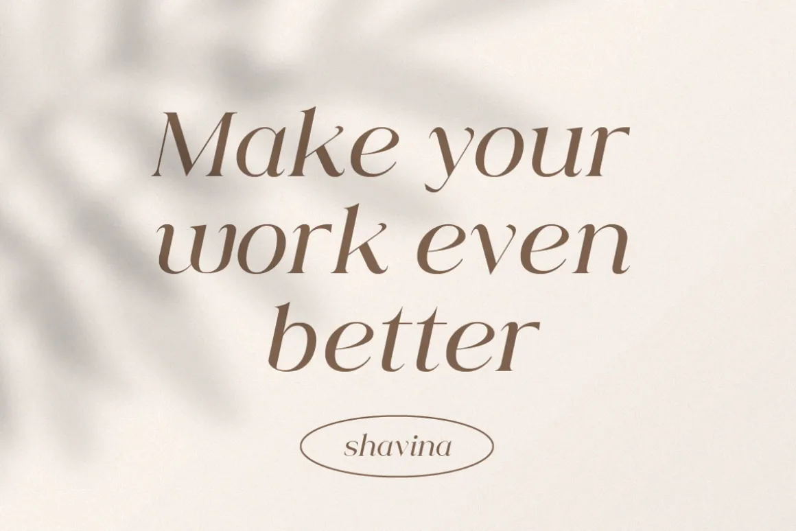 Shavina Serif Typeface