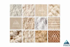 12 Sheep Wool Digital Paper Textures