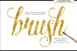 Shimmery Gold Paint Styles Bundle