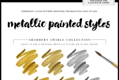 Shimmery Gold Paint Styles Bundle