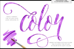 Shimmery Gold Paint Styles Bundle