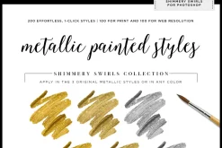 Shimmery Gold Styles for Photoshop