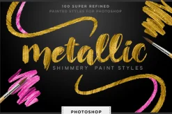Shimmery Gold Styles for Photoshop