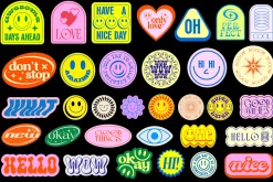 SHINE STICKERS VECTOR SET